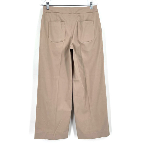 Everlane Wide Leg Trouser Pants Tan Women's Size 4 NWOT - Picture 2 of 7